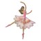 Ballerina, Ballet Dancer in Pink Dress, Sequins, POC, Embroidered, Iron on Patch